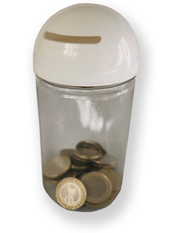 R2-D2 bottle with coins
